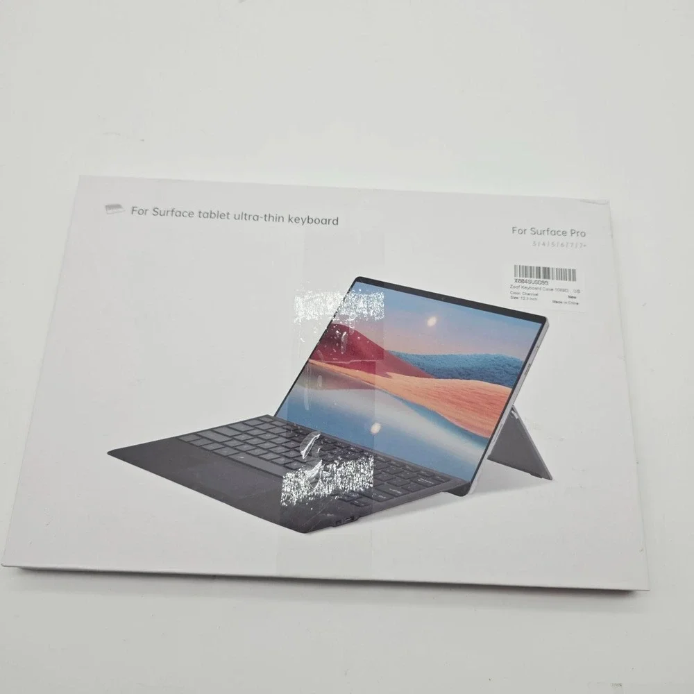 Zoof Wireless Bluetooth Keyboard for Surface Pro 3/4/5/6/7/7+ Charcoal Touchpad